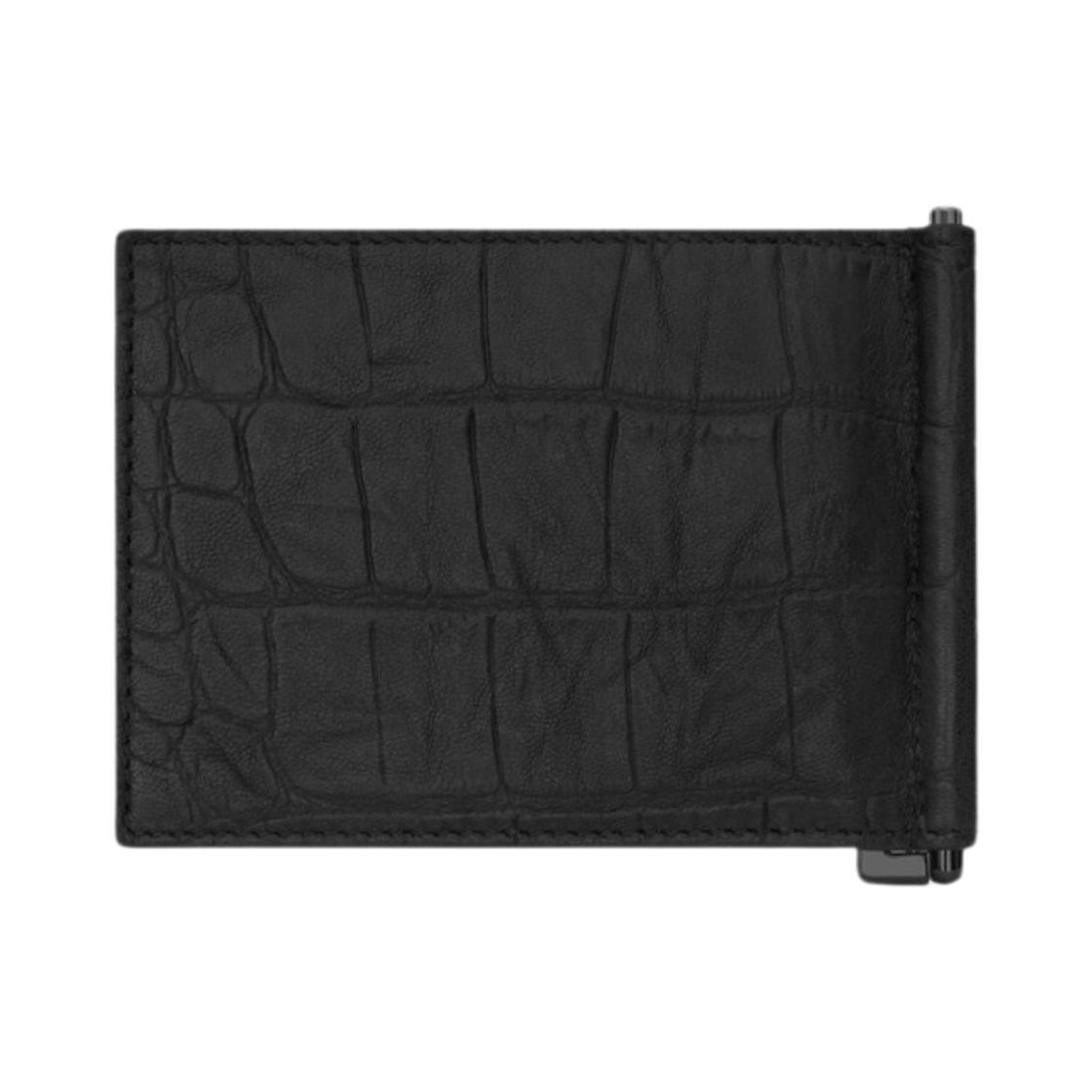 생로랑 크로커다일 엠보스드 레더 카산드라 빌 클립 지갑 블랙(Saint Laurent Cassandre Bill Clip Wallet in Crocodile Embossed Leather Black) - 2