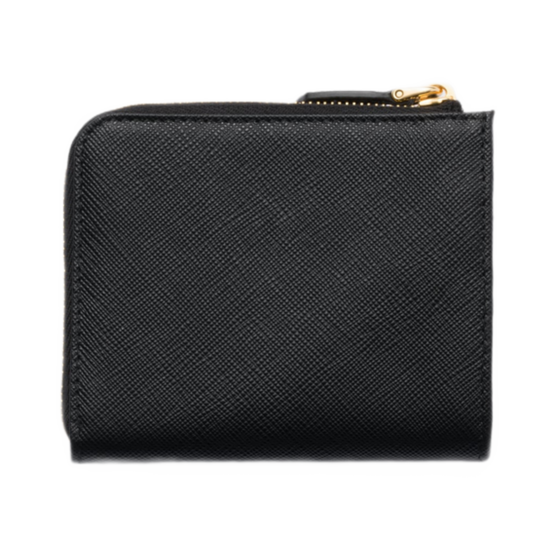 프라다 스몰 사피아노 레더 지퍼 월렛 블랙(Prada Small Saffiano Leather Zipper Wallet Black) - 2