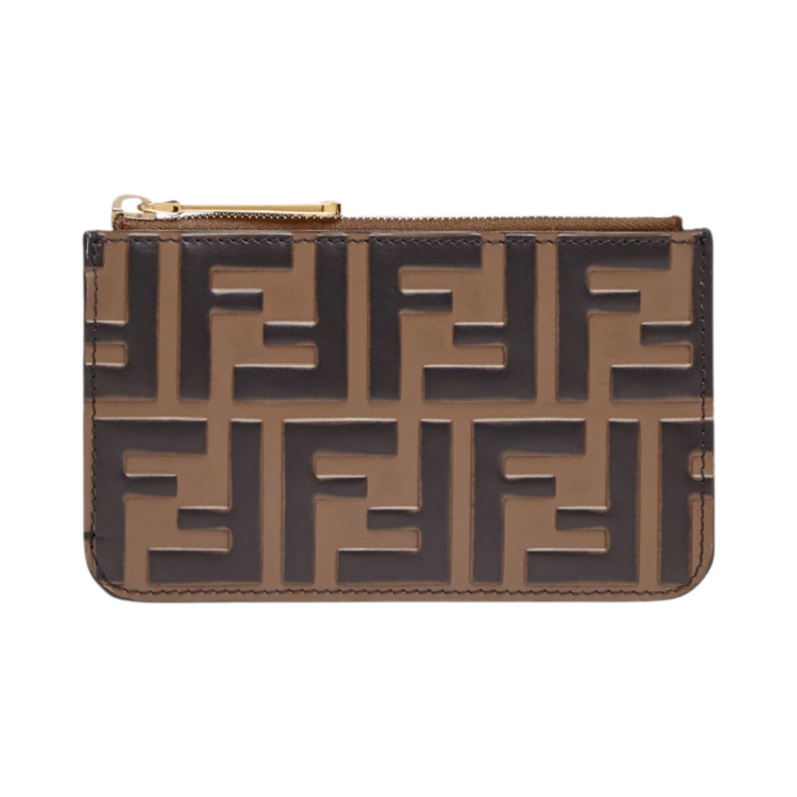 펜디 레더 파우치 키 케이스 브라운(Fendi Leather Pouch Key Case Brown) - 1
