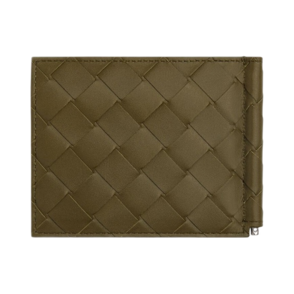 보테가 베네타 인트레치아토 빌 클립 지갑 머드(Bottega Veneta Intrecciato Bill Clip Wallet Mud) - 3