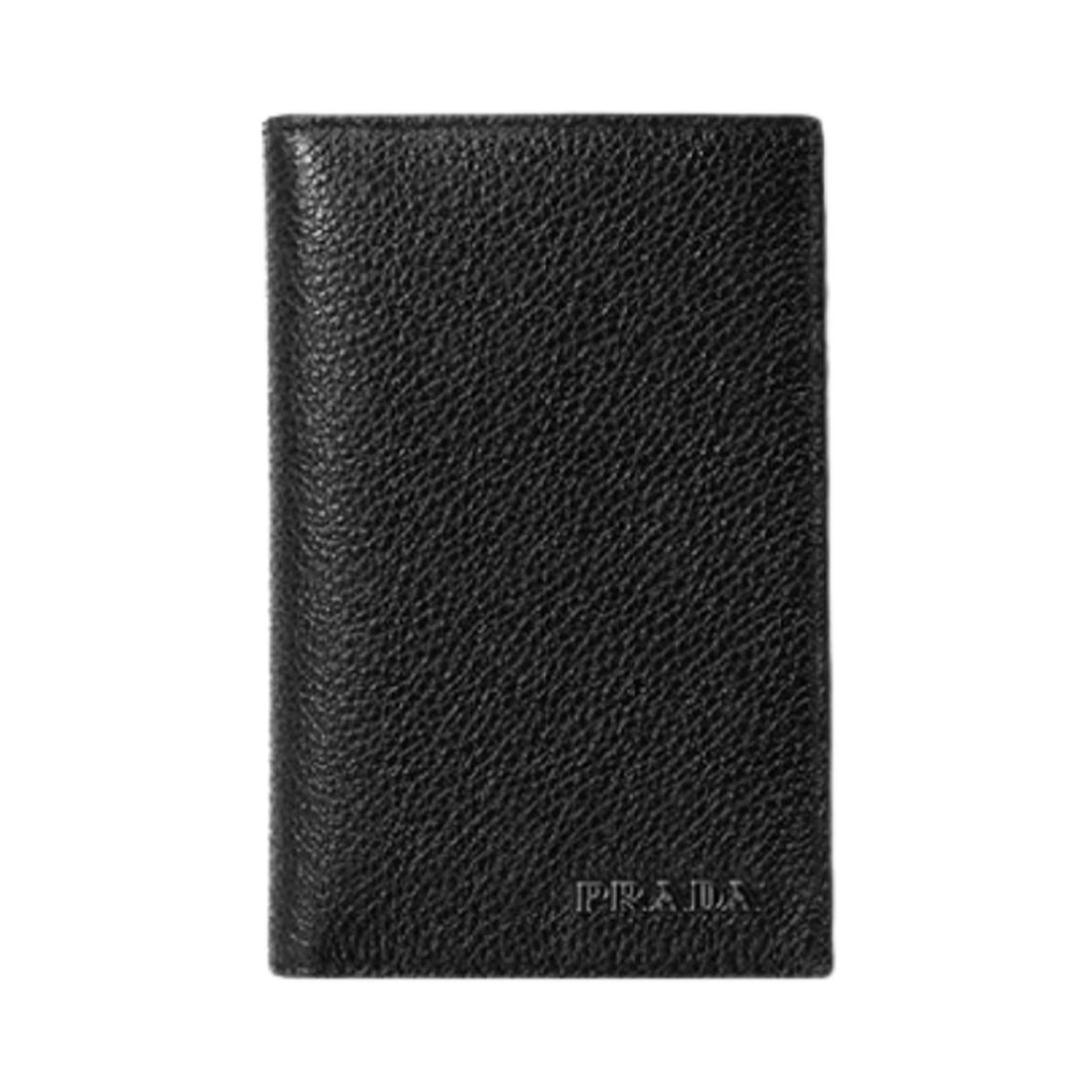 2MC101-2CGS-F0002 Prada Vitello Logo Bi-Fold Wallet Black
