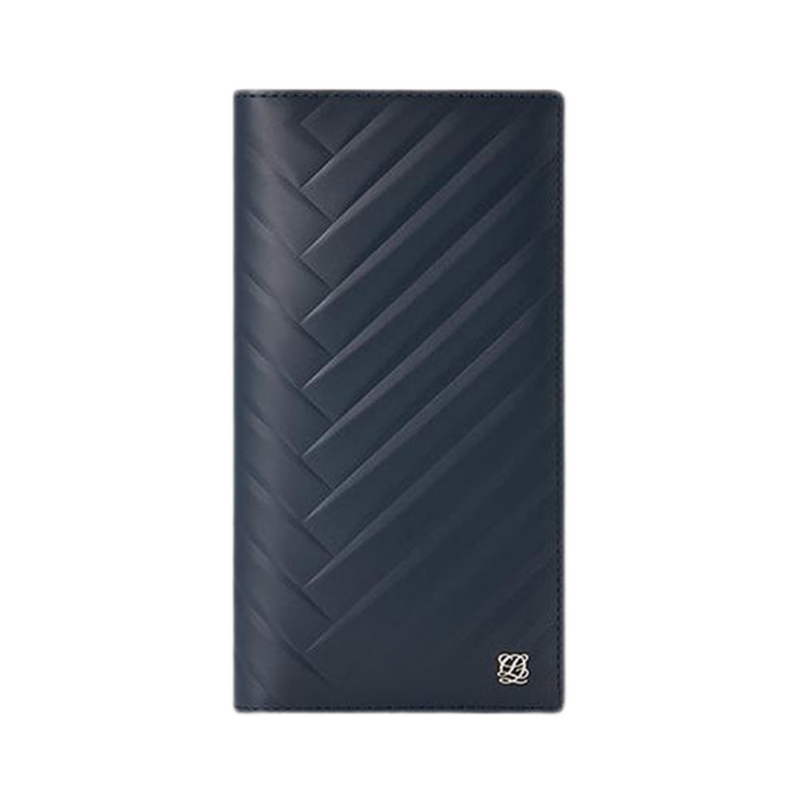 LLSR1FM01MF1NA0171 Louis Quatorze L-Quilting Leather Bi-Fold Large Wallet Navy
