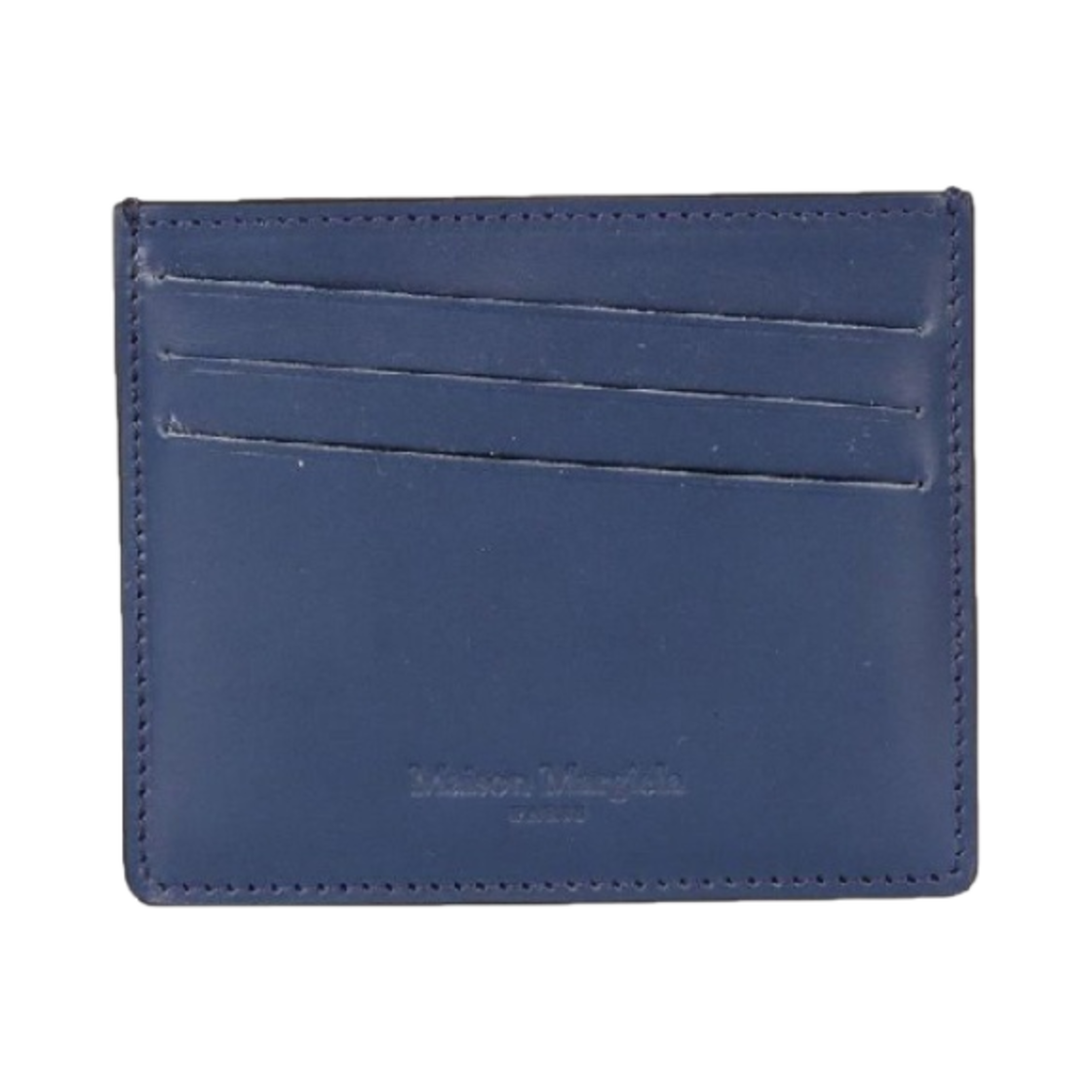 메종 마르지엘라 레더 카드 홀더 블랙 네이비(Maison Margiela Leather Card Holder Black Navy) - 1