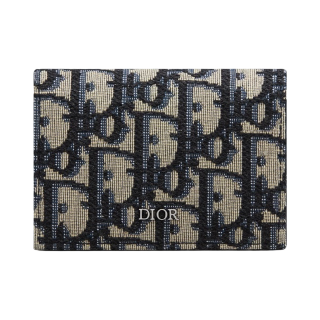 디올 비즈니스 카드 홀더 베이지 & 블랙 디올 오블리크 자카드(Dior Business Card Holder Beige & Black Dior Oblique Jacquard)
