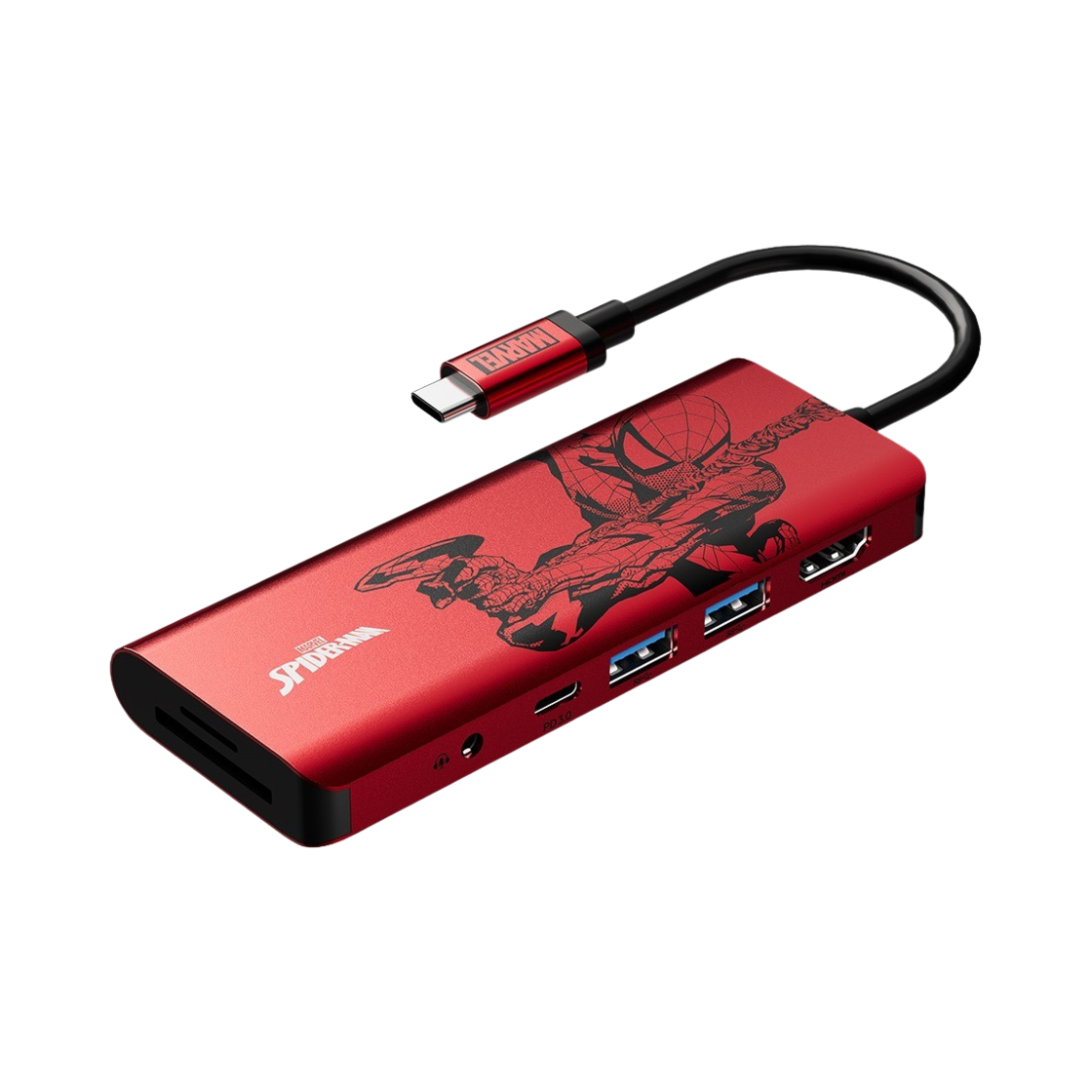 벨킨 마블 스파이더맨 캐릭터 7-in-1 C타입 멀티포트 허브
