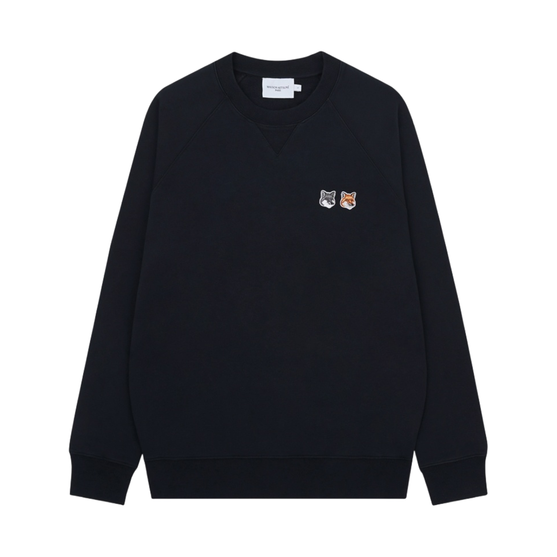 메종 키츠네 더블 폭스 헤드 패치 클래식 스웨트셔츠 앤트러사이트(Maison Kitsune Double Fox Head Patch Classic Sweatshirt Anthracite)