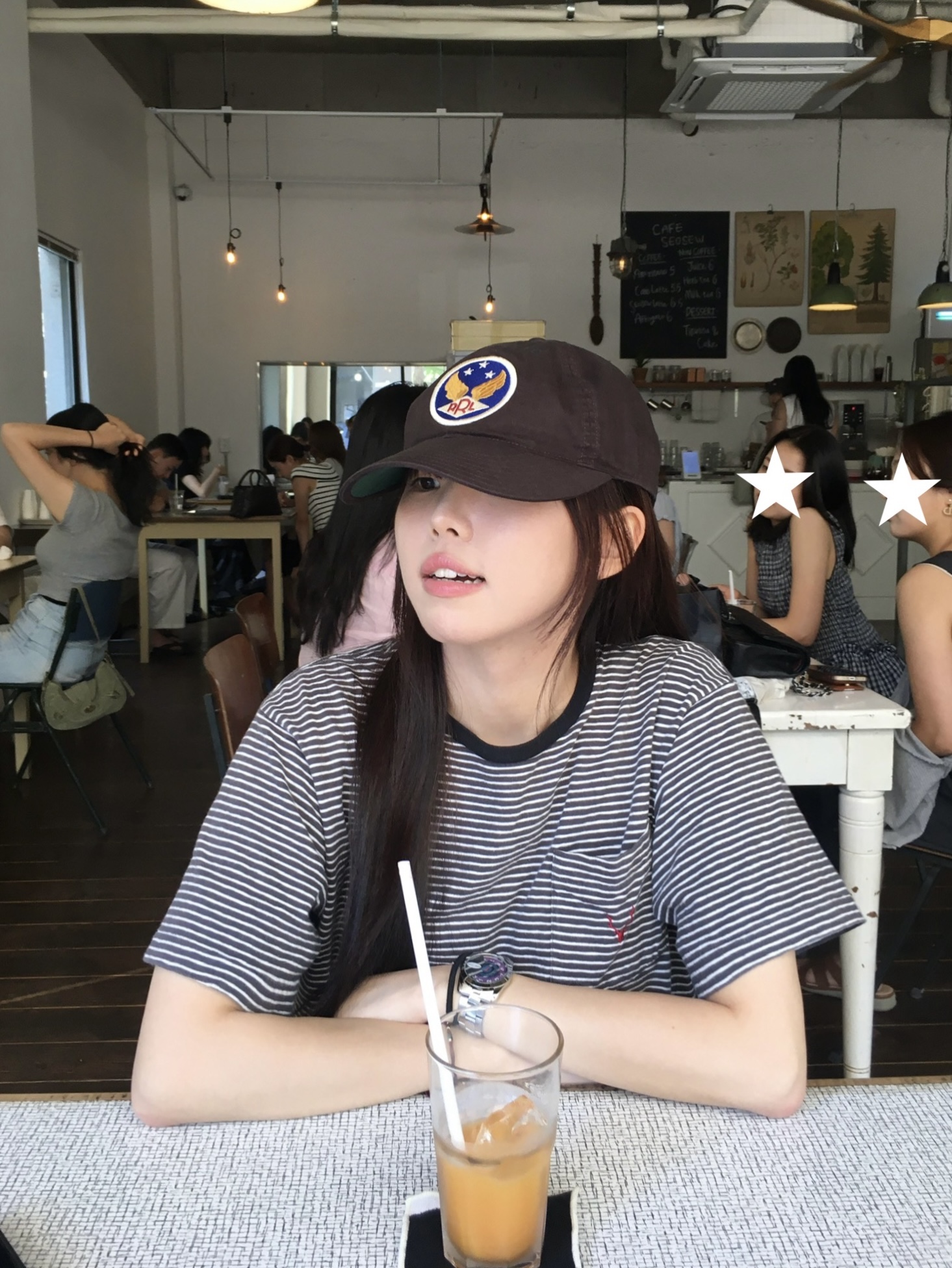 Double RL Garment Dyeing Twill Ball Cap Black μ°©μ© μ€νμΌ - 1