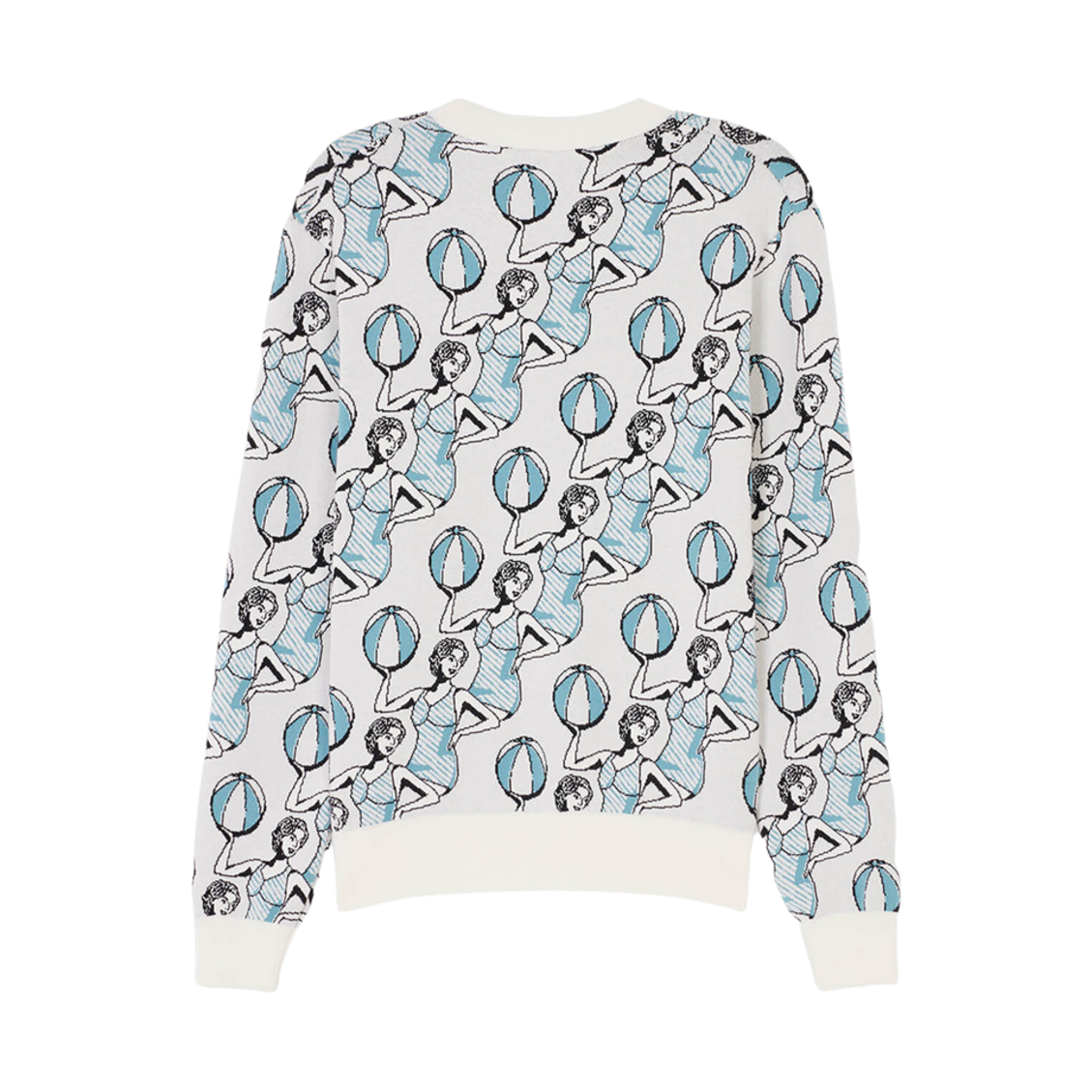 메종 키츠네 댄싱 걸 컴포트 점퍼 멀티코 디자인(Maison Kitsune Dancing Girls Comfort Jumper Multico Design) - 2