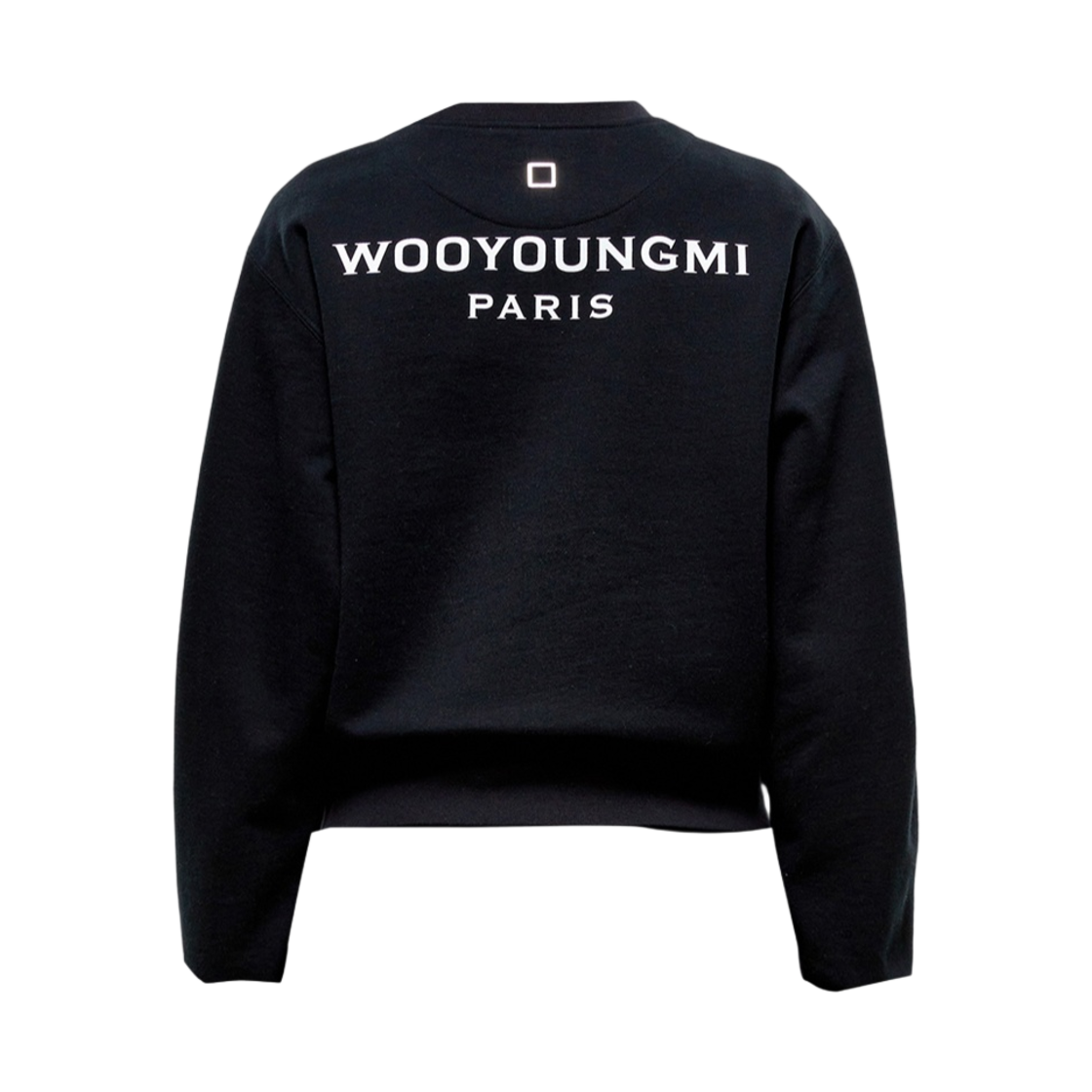 M233TS27715B (W) Wooyoungmi Back Logo Sweatshirt Black - 23FW