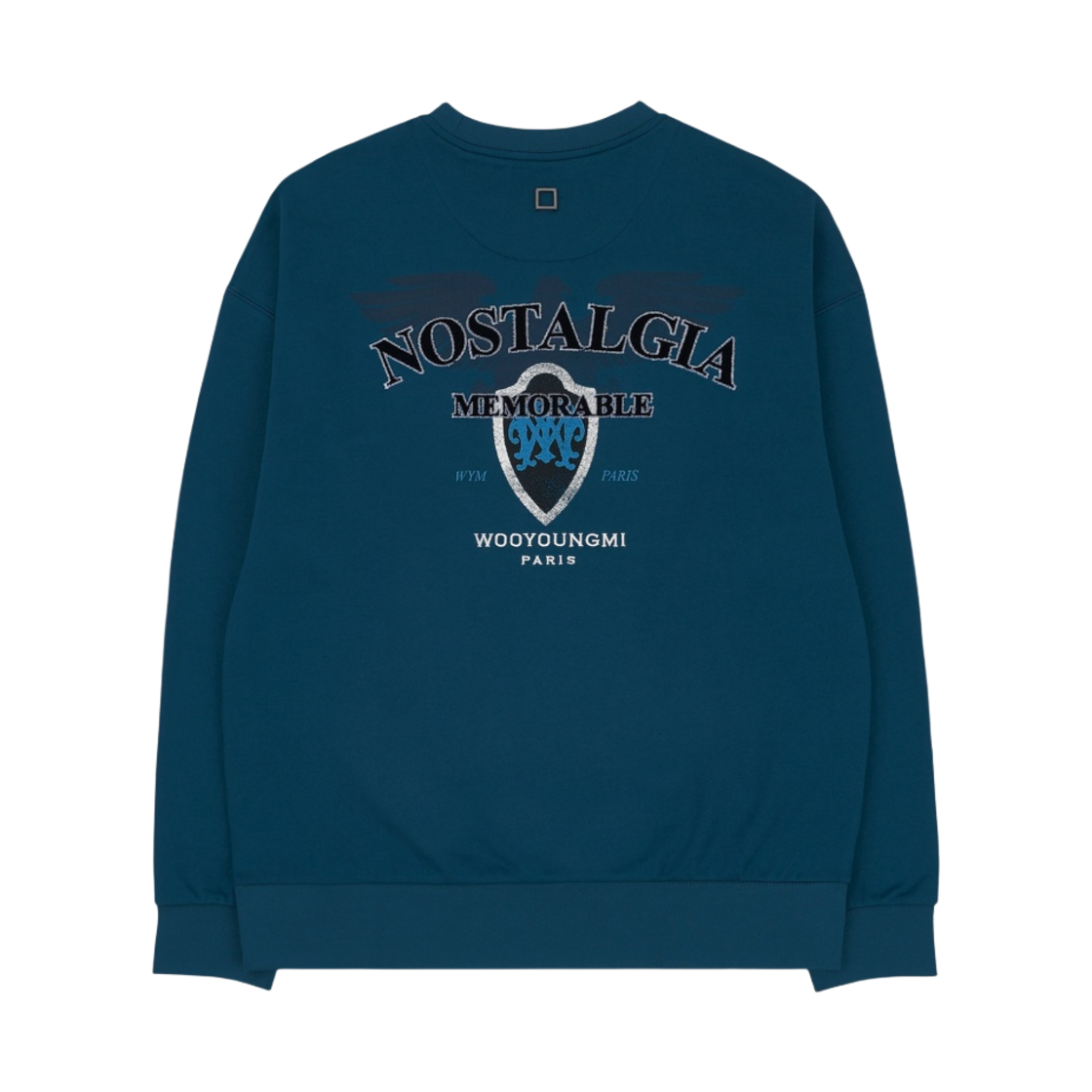 우영미 노스텔지어 스웨트셔츠 블루(Wooyoungmi Nostalgia Sweatshirt Blue) - 1