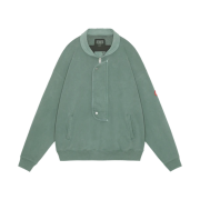Cav Empt Overdye Collared Half Zip Green - 24FW