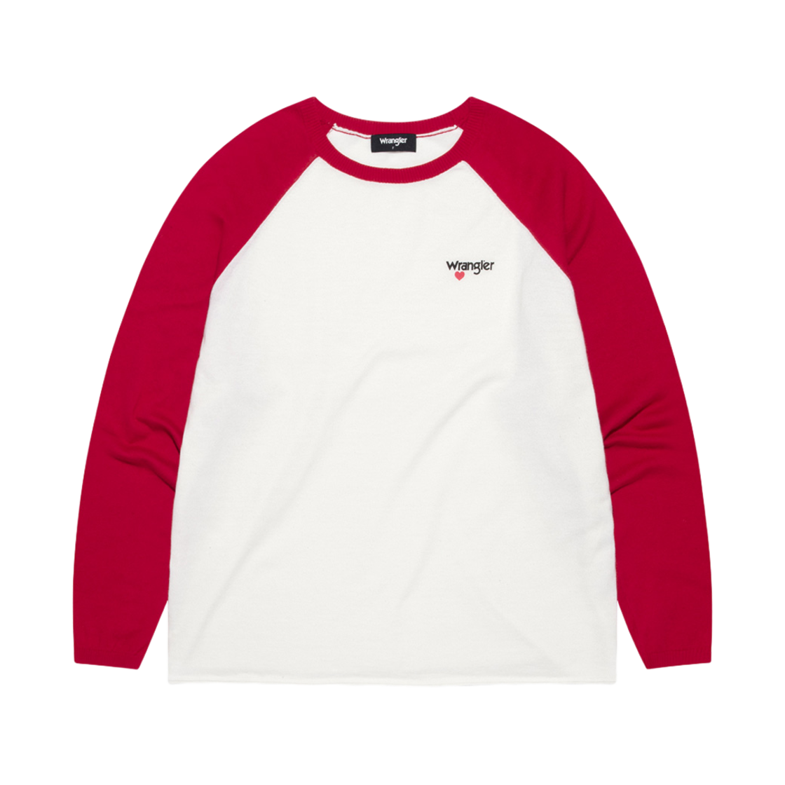 랭글러 (W) 래글런 롱 슬리브 니트 레드(Wrangler (W) Raglan Long Sleeve Knit Red)