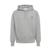 AMI de Coeur Tone-On-Tone Hoodie Heather Grey - 21SS
