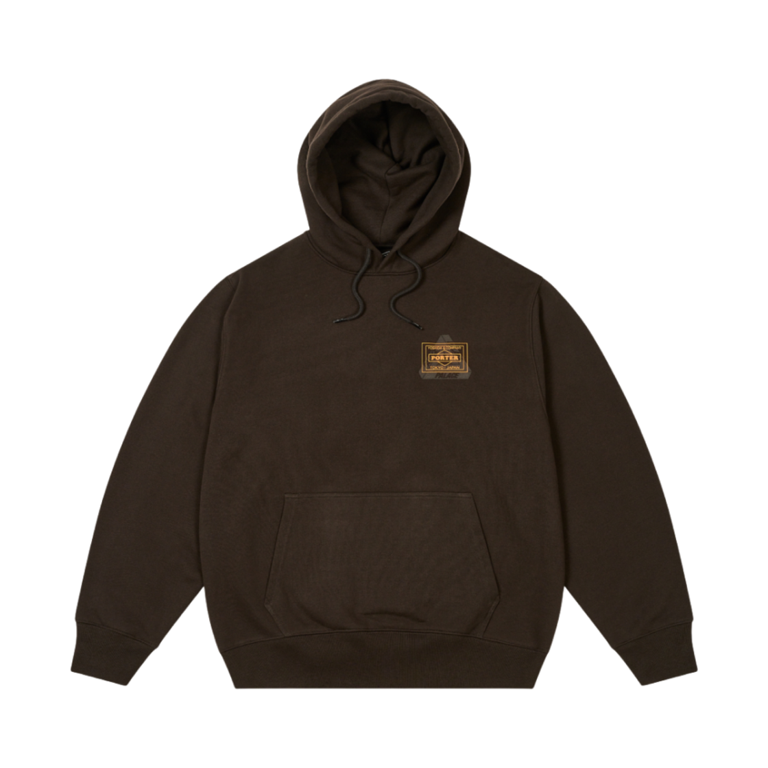【Palace x Porter】Hoodie★Black★24FW★ 팔라스 x 포터 후드 블랙 - 24FW | Palace | KREAM
