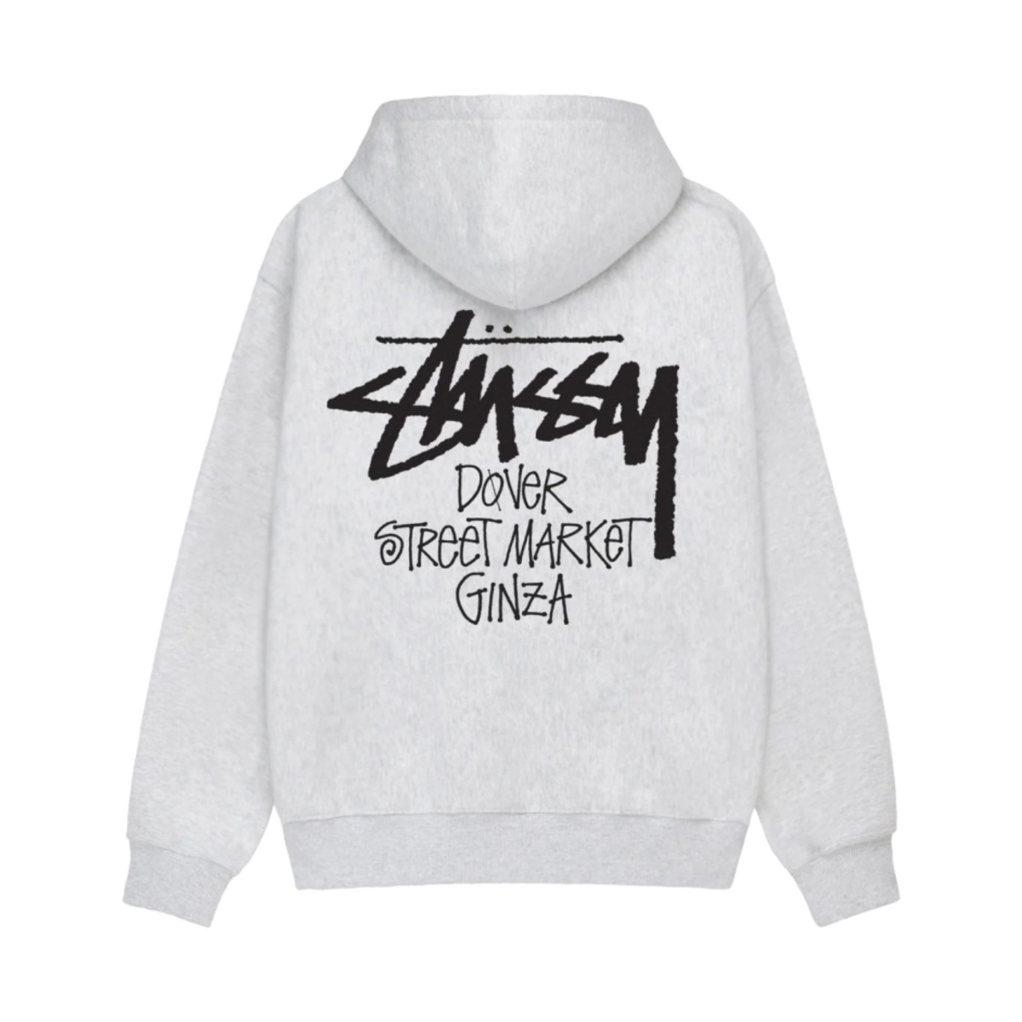 스투시 스탁 도버 스트리트 마켓 긴자 후드 애쉬 헤더(Stussy Stock DSM Ginza Hoodie Ash Heather) - 1