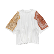 Kapital 18.5 Cotton Sheeting Bandana Huge T-Shirt Light Brown