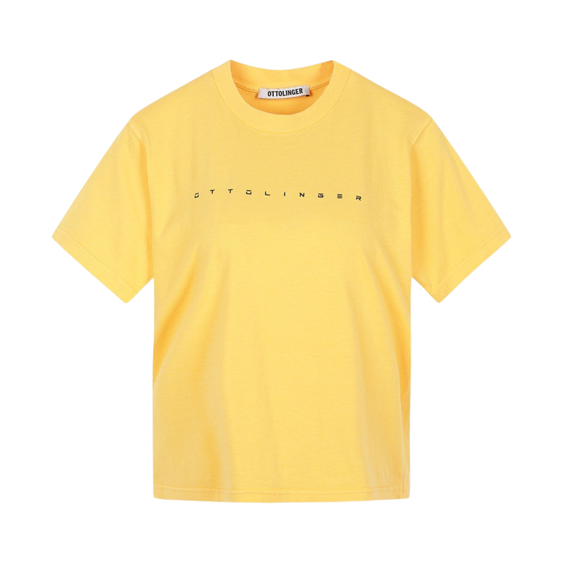 오토링거 우먼 오가닉 코튼 피티드 티셔츠 옐로우(Ottolinger Women Organic Cotton Fitted T-Shirt Yellow)