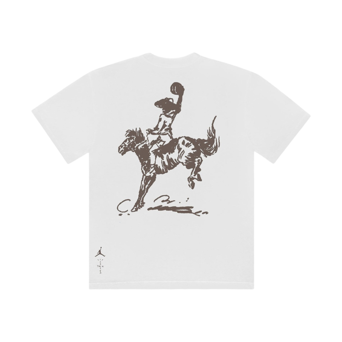 조던 x 트래비스 스캇 티셔츠 화이트 (FD9354-100)(Jordan x Travis Scott T-Shirt White (FD9354-100)) - 2