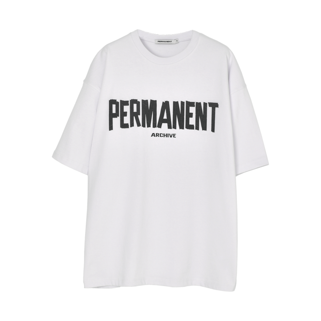 퍼머넌트 아카이브 프릭션 테이프 티셔츠 화이트(Permanent Archive Friction Tape T-Shirt White)