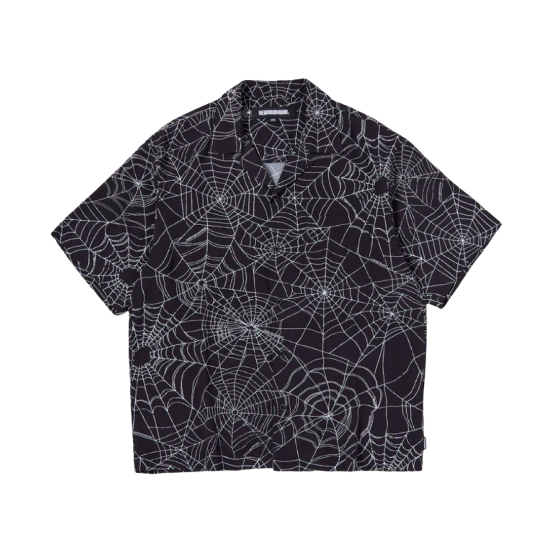 네이버후드 스파이더웹 하와이안 숏슬리브 셔츠 블랙(Neighborhood Spiderweb Hawaiian SS Shirt Black) - 1