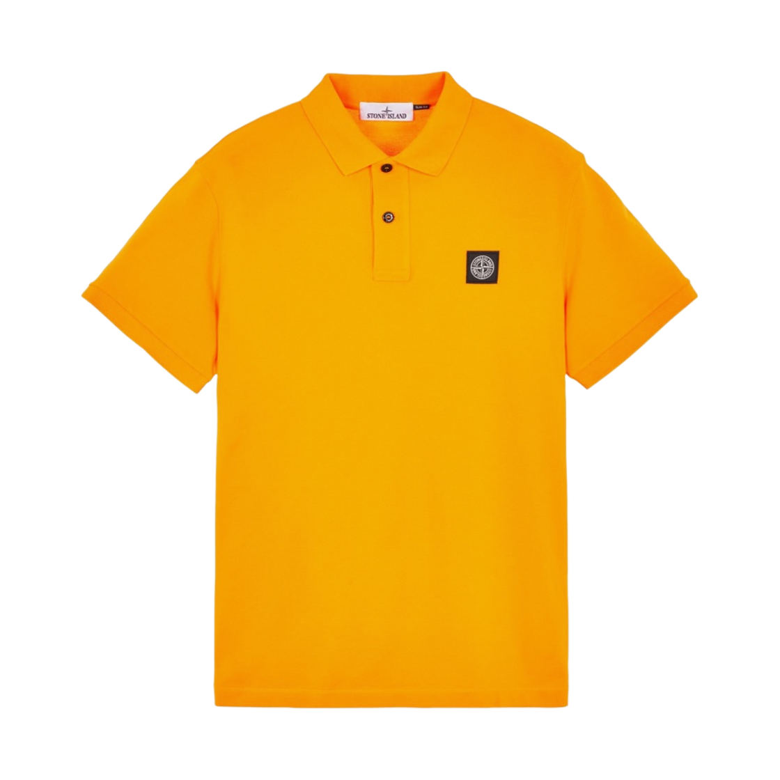 스톤 아일랜드 2SC17 스트레치 코튼 피케 폴로 셔츠 오렌지 - 23SS(Stone Island 2SC17 Stretch Cotton Pique Polo Shirt Orange - 23SS) - 1