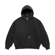 Supreme x Dickies Quilted Lined Zip Up Hooded Sweatshirt Black - 24FW