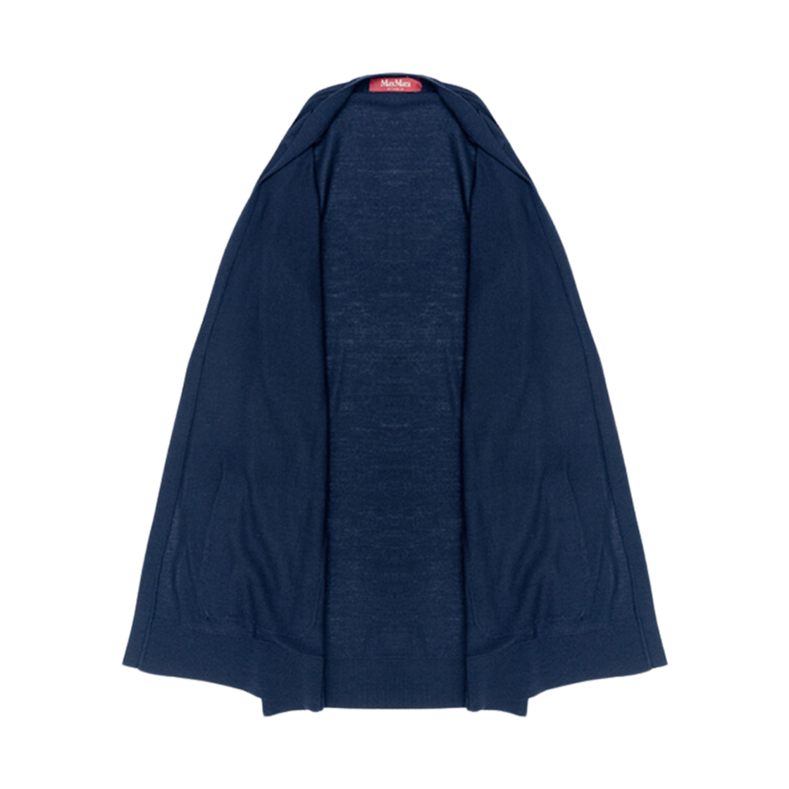 (W) 막스마라 스튜디오 투크 버진 울 스웨터 가디건 네이비((W) Max Mara Studio Tuc Virgin Wool Sweater Cardigan Navy) - 3