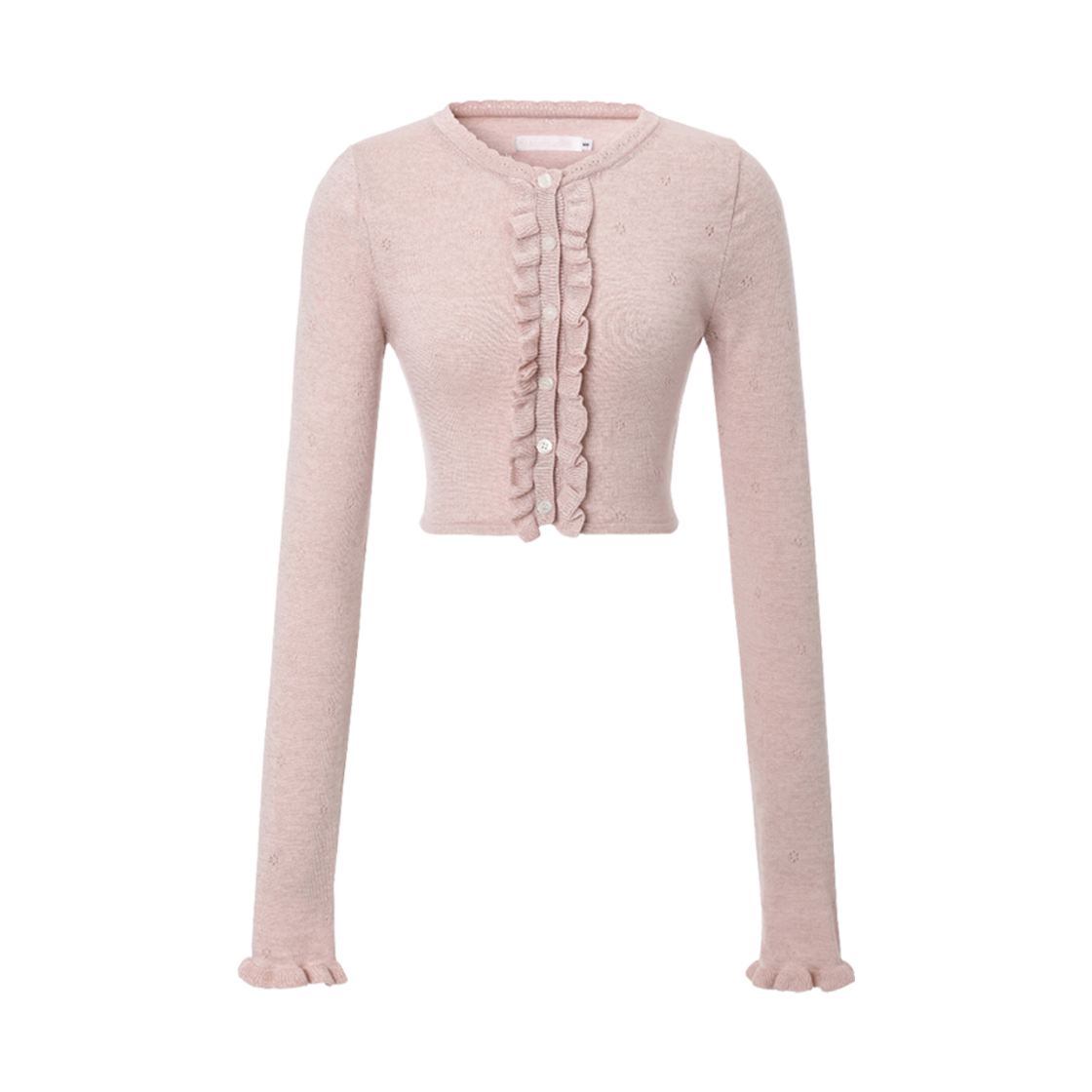 - (W) Threetimes Dew Glitter Cardigan Pink