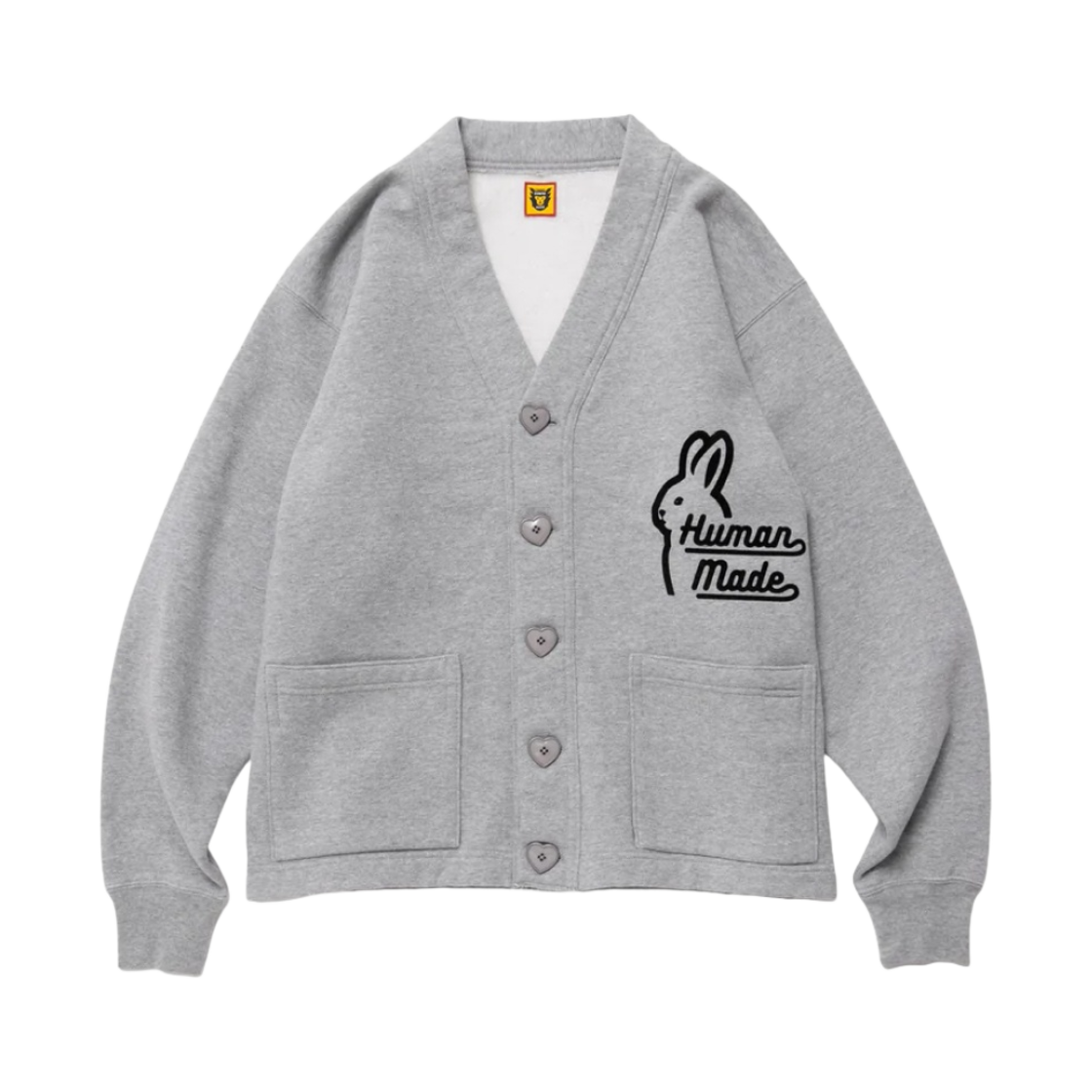 휴먼 메이드 스웨트 가디건 그레이(Human Made Sweat Cardigan Gray) - 2
