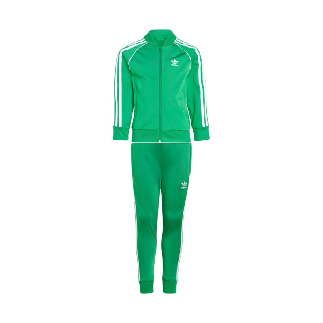 (키즈) 아디다스 SST 트랙수트 그린 - US 사이즈((Kids) Adidas SST Tracksuit Green - US Sizing) - 1