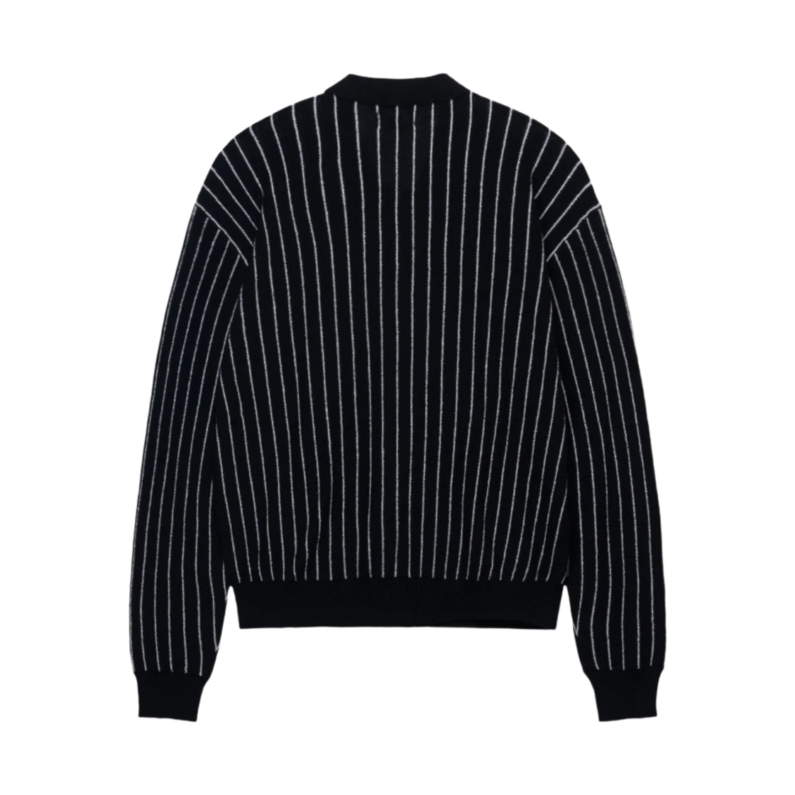 스투시 라이트웨이트 롱슬리브 집 폴로 블랙 스트라이프 Stussy KREAM