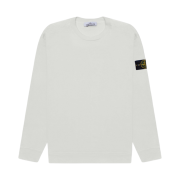 Stone Island 63750 Garment Dyed Heavy Cotton Long Sleeve T-Shirt Ice - 22SS