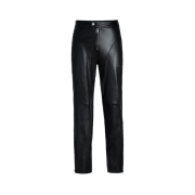 H&M x Mugler Leather Biker Pants Black