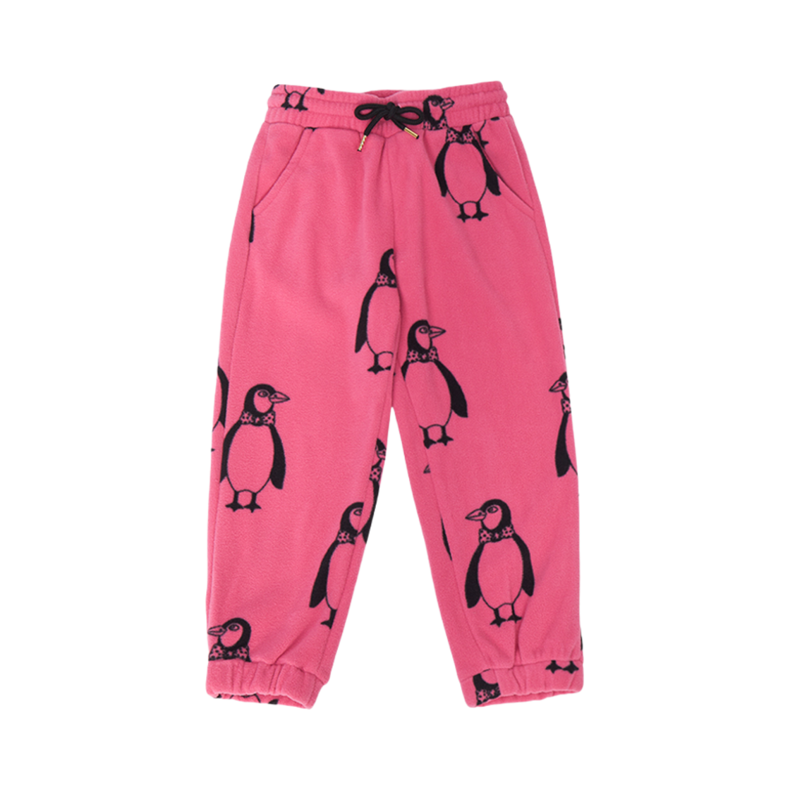 (키즈) 미니 로디니 플리스 스웨트팬츠 핑크((Kids) Mini Rodini Fleece Sweatpants Pink)