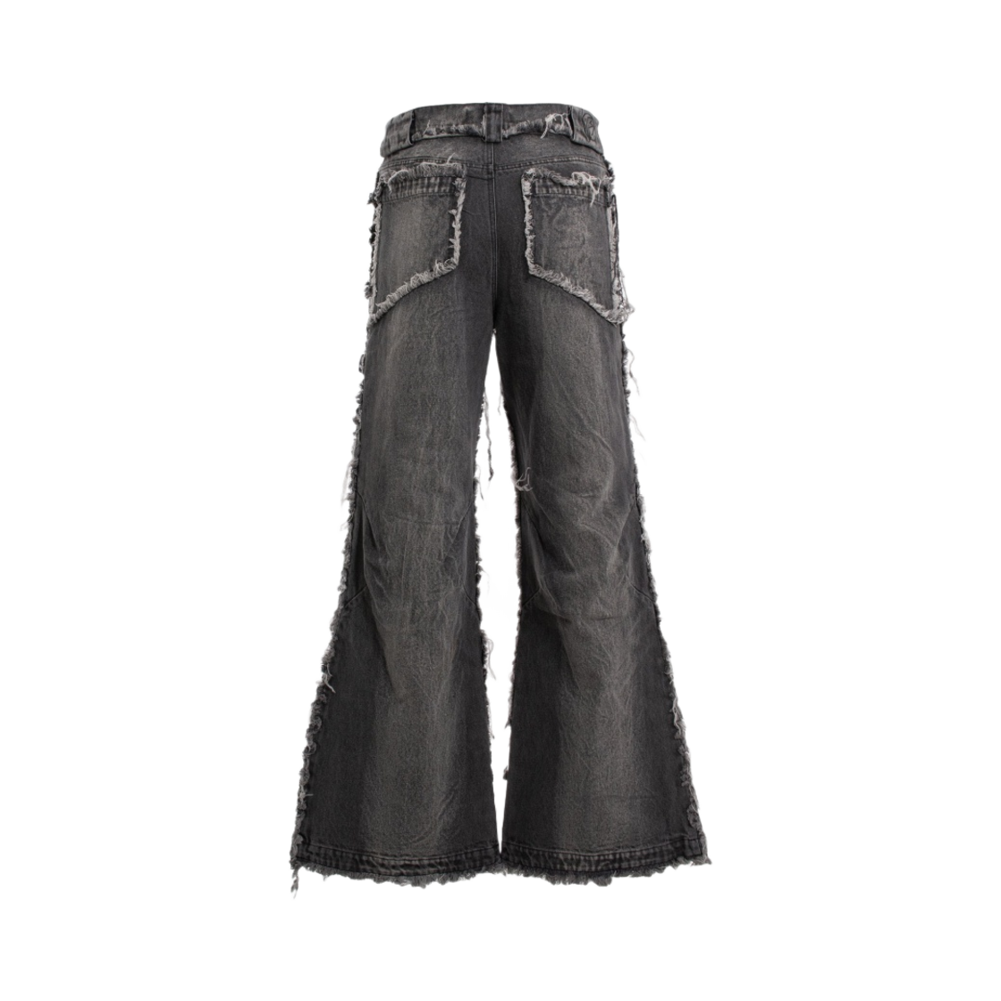 노페이스 스튜디오 플레어 데님 003 스톤 워시 그레이(No/Faith Studios Flared Denim 003 Stone Wash Gray) - 2