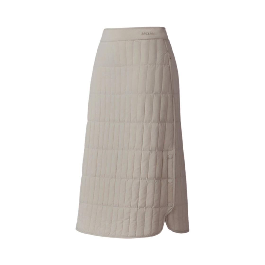 (W) 맥카지 안야 버티컬 퀼티드 다운 미디 스커트 트렌치((W) Mackage Anja Vertical Quilted Down Midi Skirt Trench)
