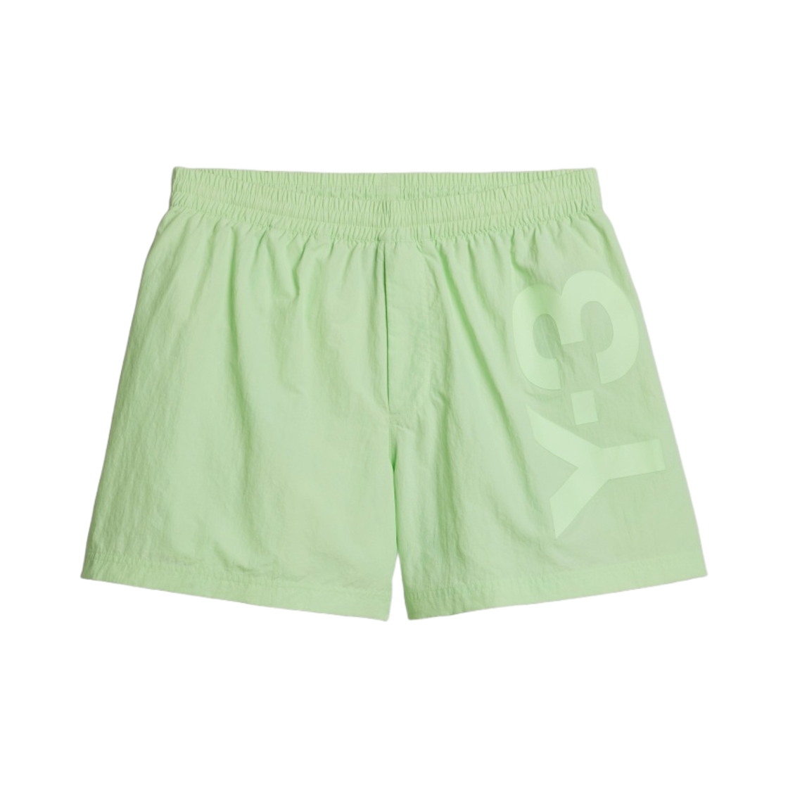 Y-3 M 클래식 로고 숏 렝스 스윔 쇼츠 글로우 그린(Y-3 M Classic Logo Short Length Swim Shorts Glow Green)