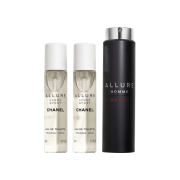 Chanel Allure Homme Sport Eau De Toilette Twist and Spray Refillable Bottle 3 x 20ml