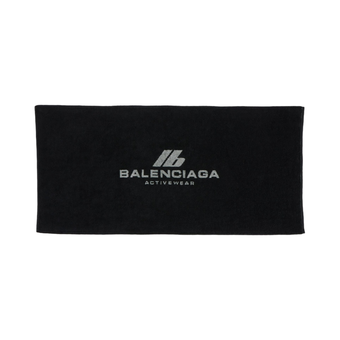793309410B61062 Balenciaga Activewear Gym Towel Black Grey