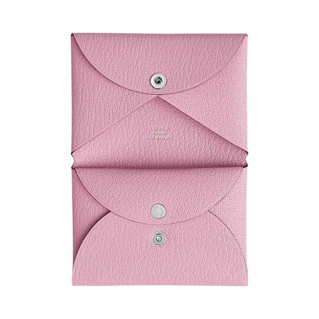 에르메스 칼비 듀오 카드 홀더 미조레 고트스킨 & 팔라듐 하드웨어 모브 실베스트레(Hermes Calvi Duo Card Holder Mysore Goatskin & Palladium Mauve Sylvestre) - 2