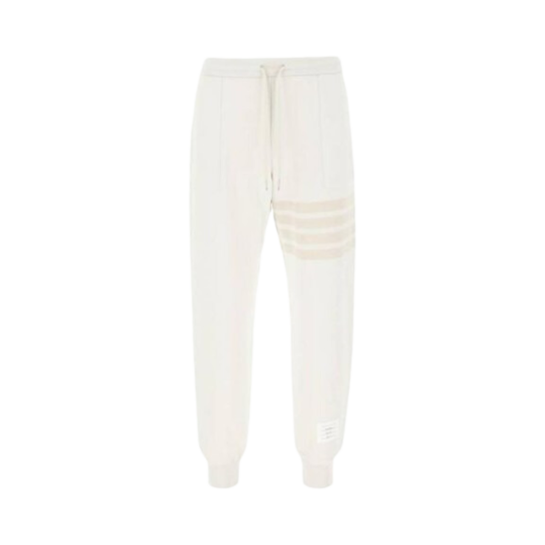 MJQ177A-06910-113 Thom Browne Tonal 4-Bar Sweatpants Natural White
