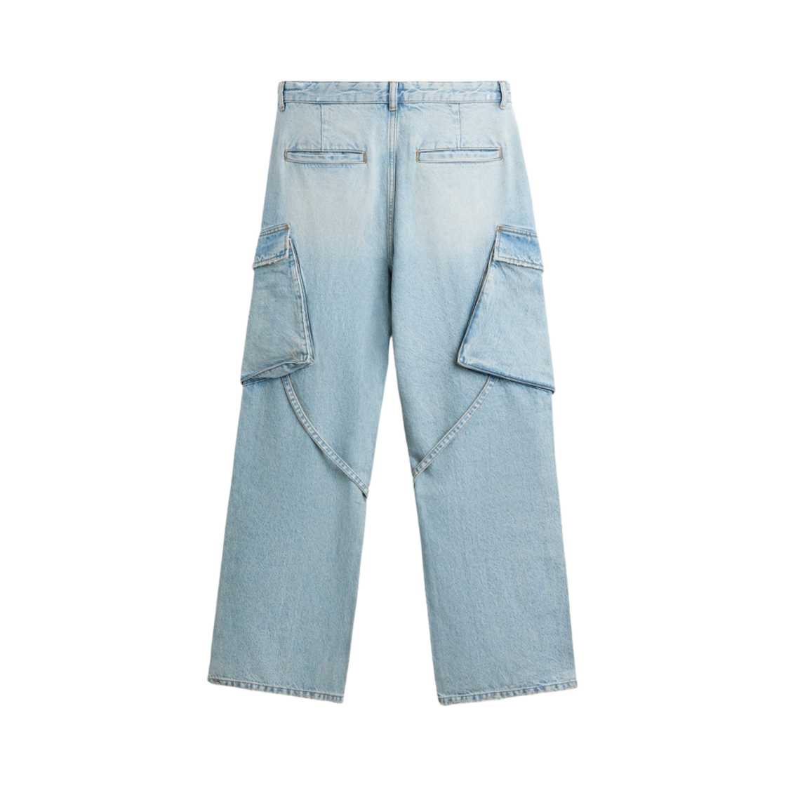 자라 와이드 핏 카고 진 블루 그린(Zara Wide Fit Cargo Jeans Blue Green) - 2