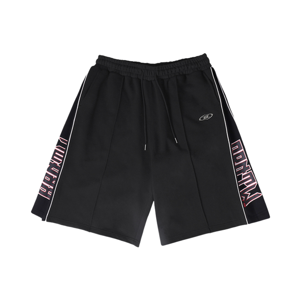 본투윈 사이드 투턱 버뮤다 팬츠 블랙