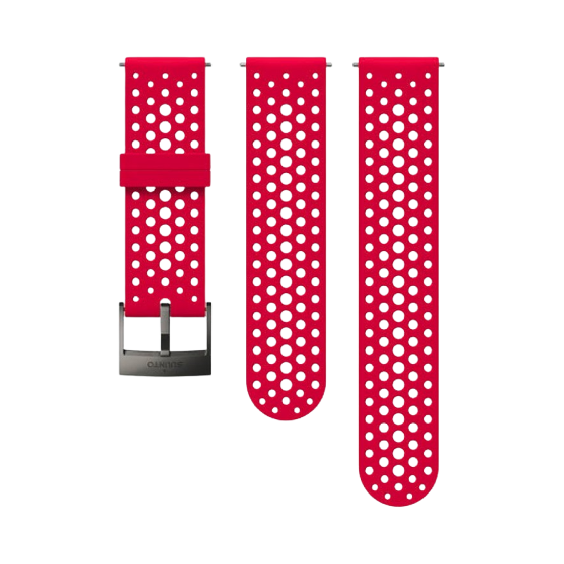 SS050681000 Suunto 24mm Athletic 1 Silicone Strap S & M Red Grey