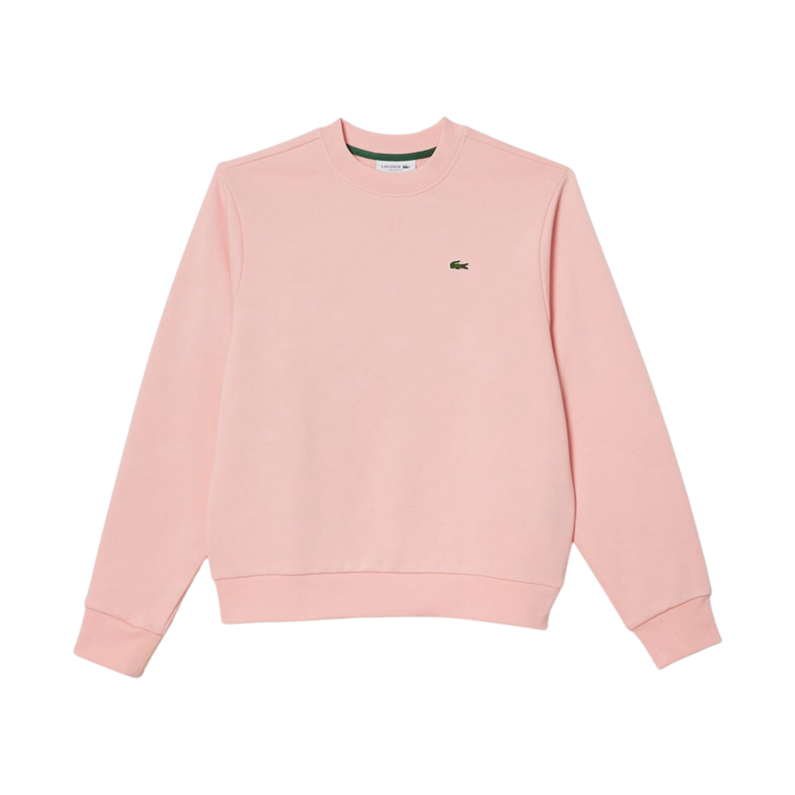 (W) 라코스테 베이직 크루넥 스웨트셔츠 핑크((W) Lacoste Basic Crewneck Sweatshirt Pink) - 1