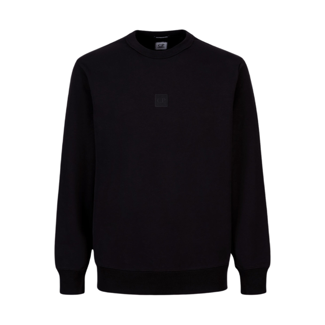 15CLSS230A006452W999 C.P. Company Metropolis Series Stretch Fleece Logo Badge Sweatshirt Black - 23FW