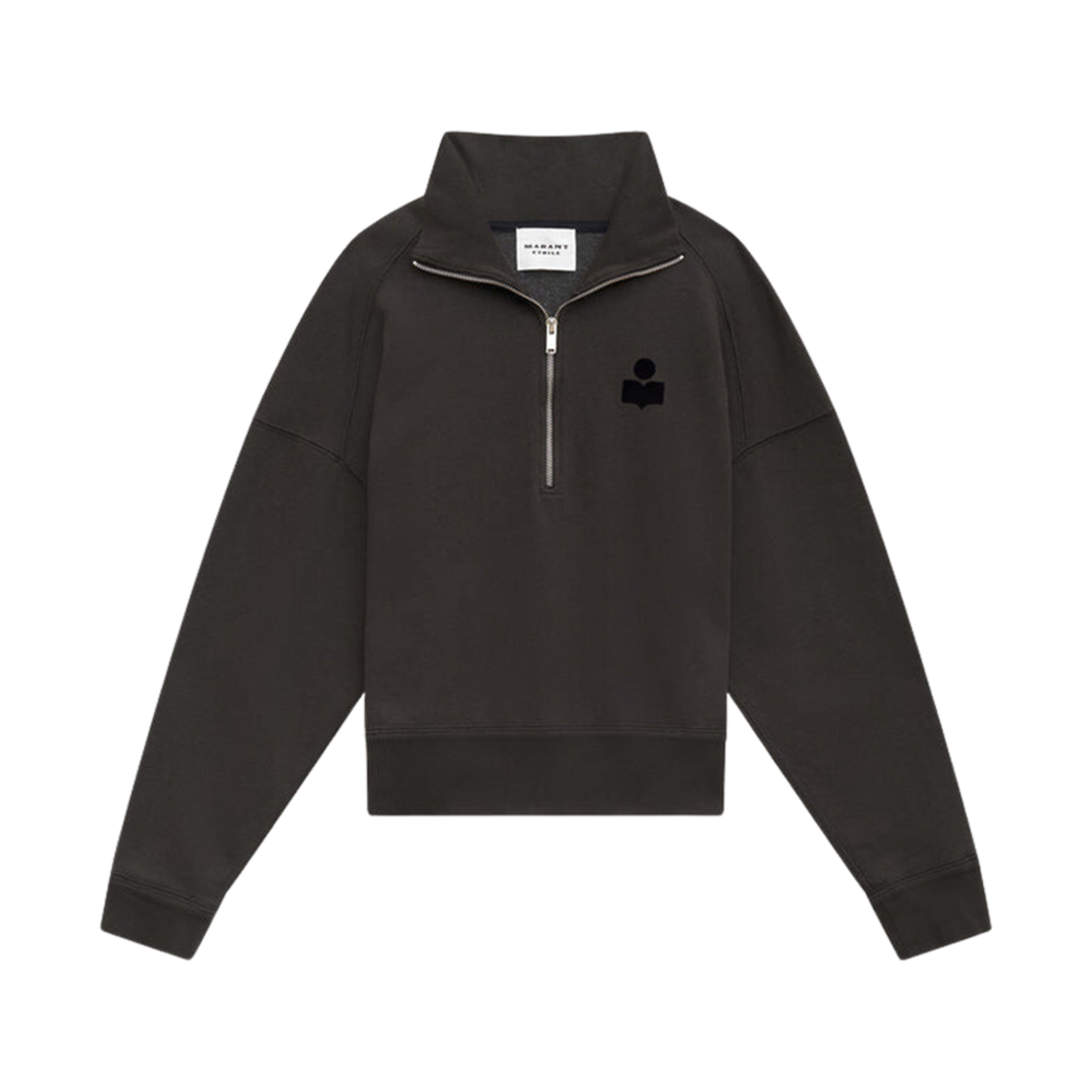 SW0093FA-A1M07E-02FK (W) Isabel Marant Ross Logo Sweatshirt Faded Black - 24FW