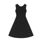 Haveless Women Sleeveless Flare Dress Black