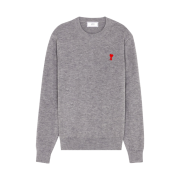 AMI de Coeur Wool Knit Heather Grey Gris Chine