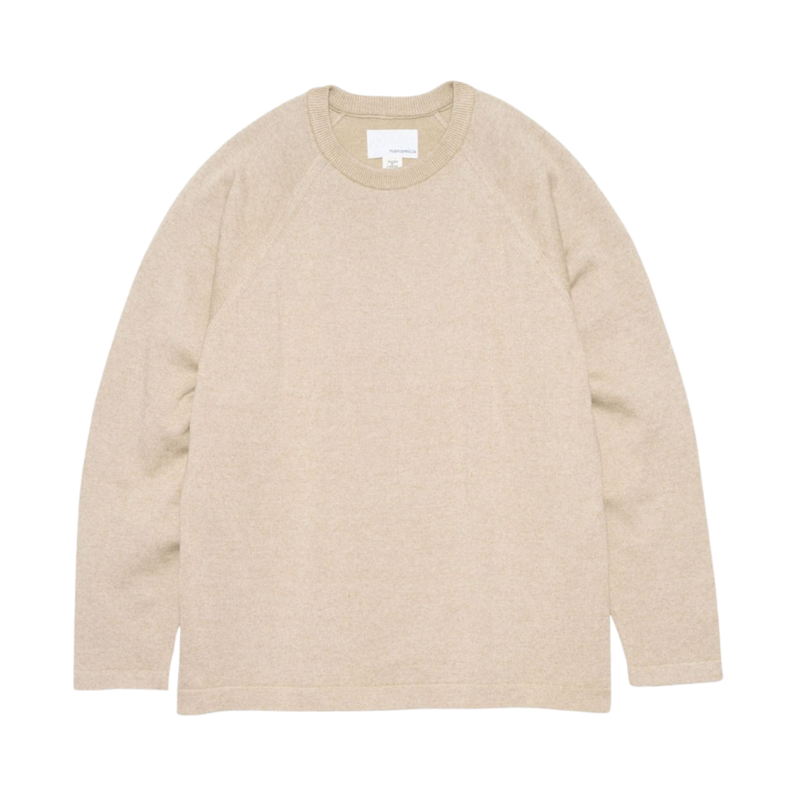 SUHF351 Nanamica Cotton Cashmere Sweater Beige